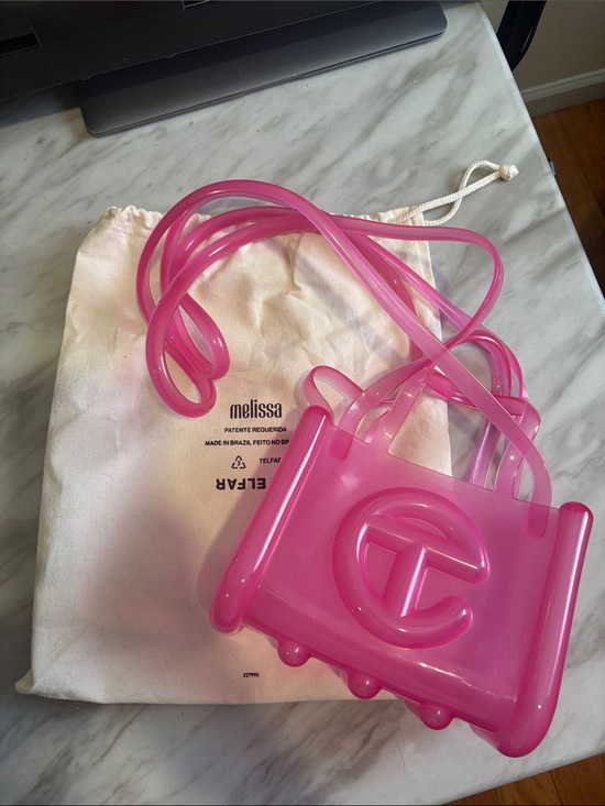 Telfar Handbags - Tear x Melissa Hot Pink Jelly Crossbody Bag